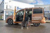 Autofahren mit Kleinwuchs, Mikrosomie, Verladehilfen, Volkswagen Caddy 5, Ladeboy