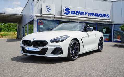 Behindertengerechter BMW Z4 Cabrio, Selbstfahrerumbau, elektronisches Linksgas, Sodermanns