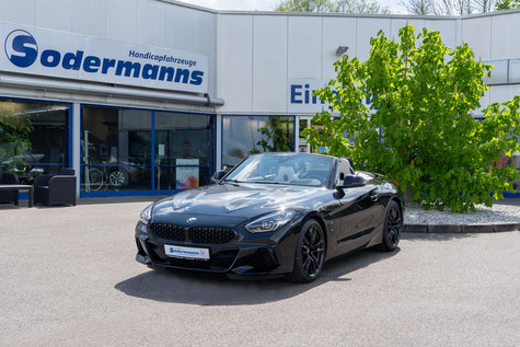 Behindertengerechter BMW Z4 Cabrio, Selbstfahrerumbau, elektronisches Linksgas, Sodermanns