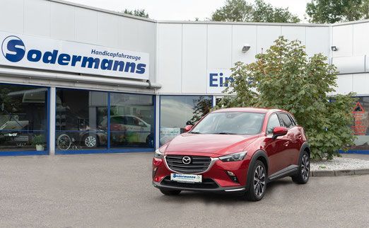 Behindertengerechter Mazda CX3, Selbstfahrerumbau, Rollstuhlverladesystem, Ladeboy, Sodermanns