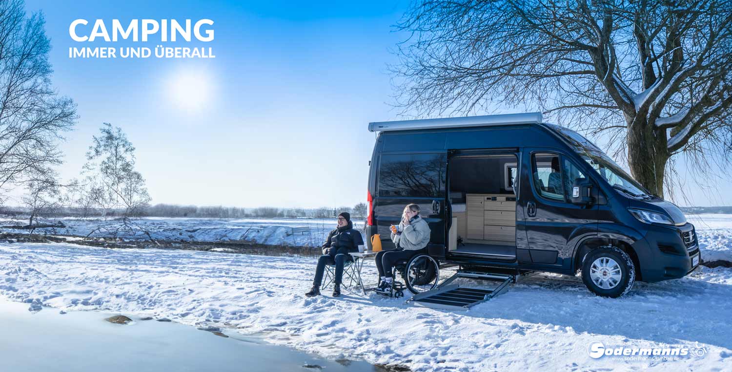 Camperausbau, behindertengerecht, barrierefrei, Camping mit Handicap, Fiat Ducato, vom Kastenwagen zum Camper, Sodermanns