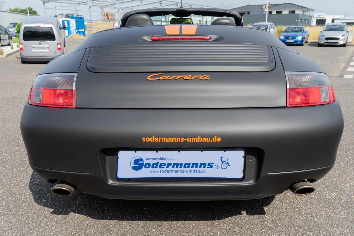 Behindertengerechter Porsche 911 Cabrio, Selbstfahrerumbau, Fahrschulfahrzeug, Führerschein mit Behinderung