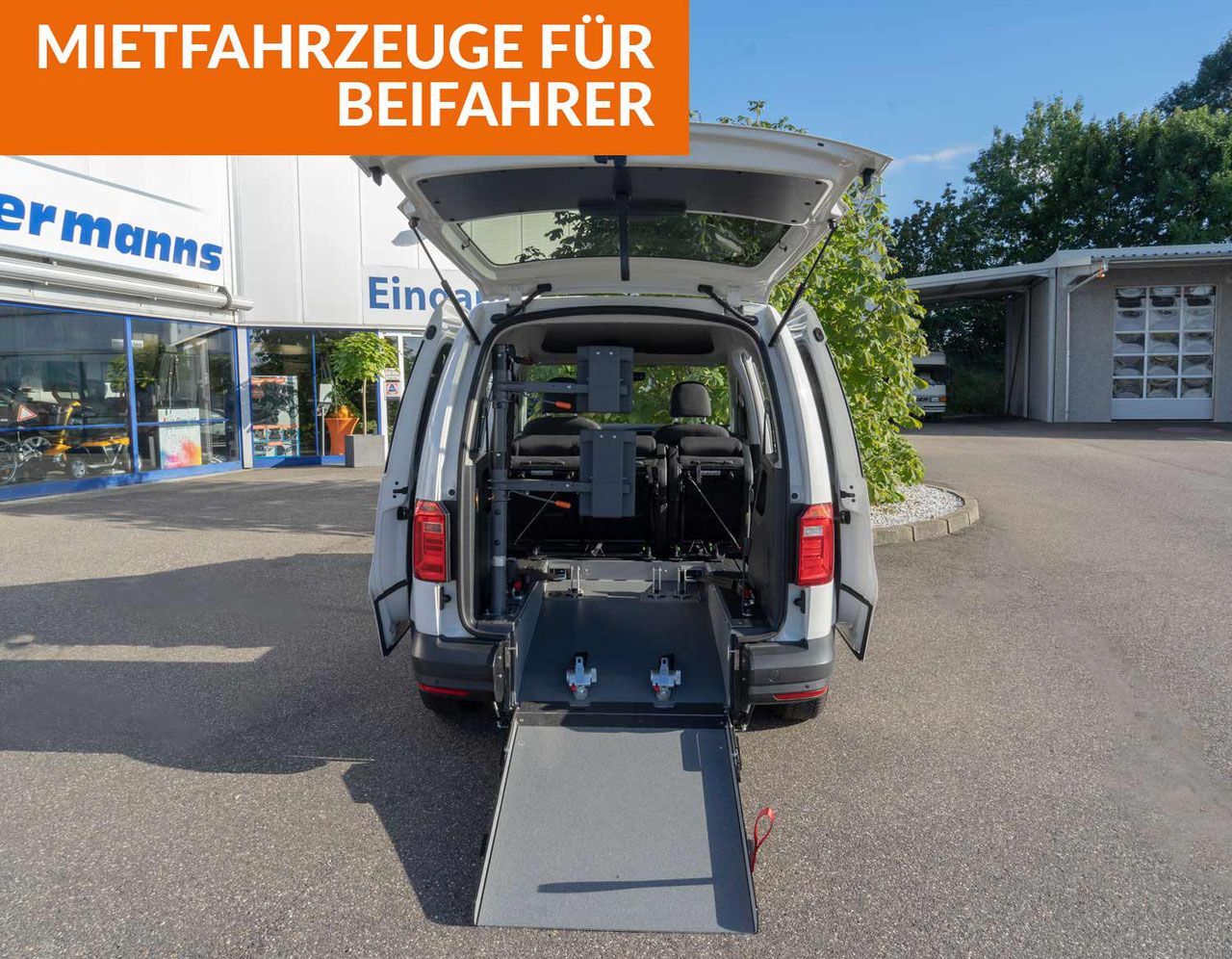 Behindertengerechte Mietwagen für Beifahrer, Handicap Mietfahrzeuge, Sodermanns