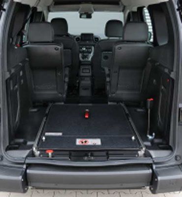 Behindertengerechter Mercedes Citan, Heckeinstieg, behindertengerechter Fahrzeugumbau, Sodermanns