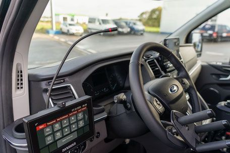 Space Drive Sodermanns Touchdisplay und Sprachsteuerung