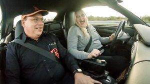 Mit Handicap Porsche fahren, Fahrschulfahrzeug, Sodermanns