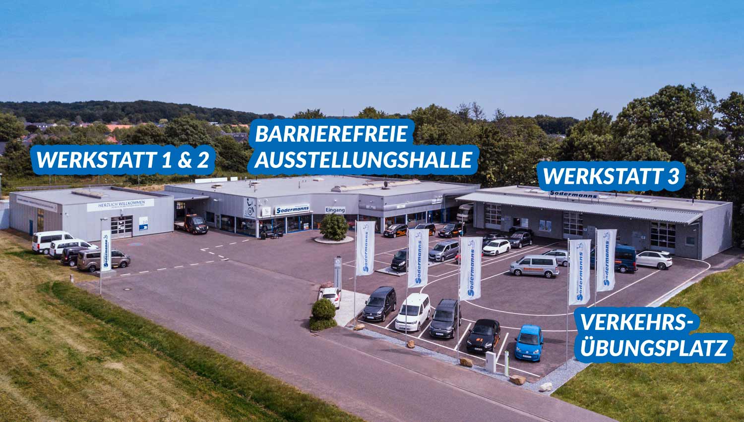 Sodermanns Standort, Beschriftung