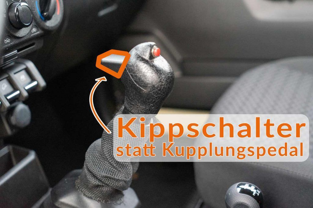 Handkupplungssystem, behindertengerechter Suzuki Jimny, Selbstfahrerumbau, Sodermanns
