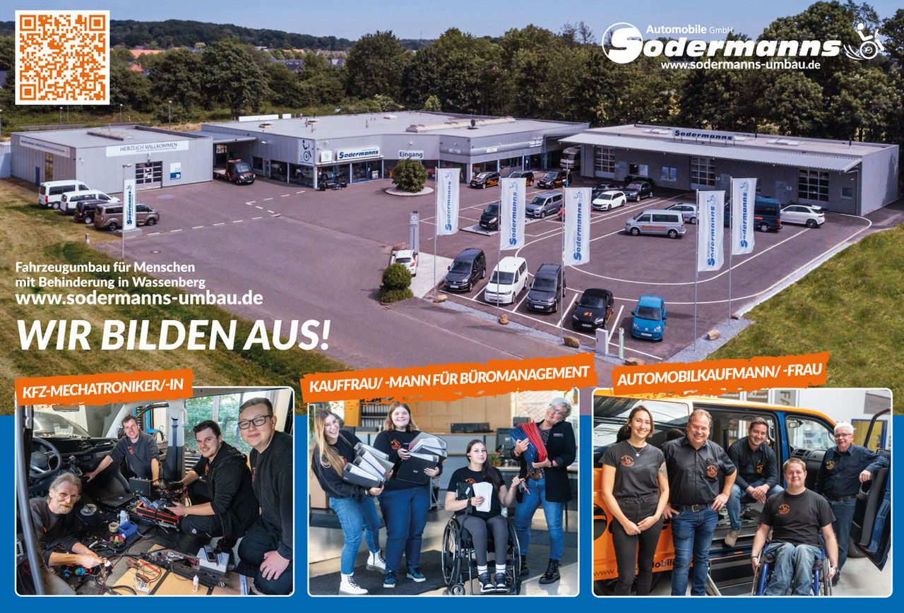 Ausbildung und Praktikum, KFZ Mechatroniker/in, Kauffrau Kaufmann, Büromanagement Automobilekaufmann, Sodermanns