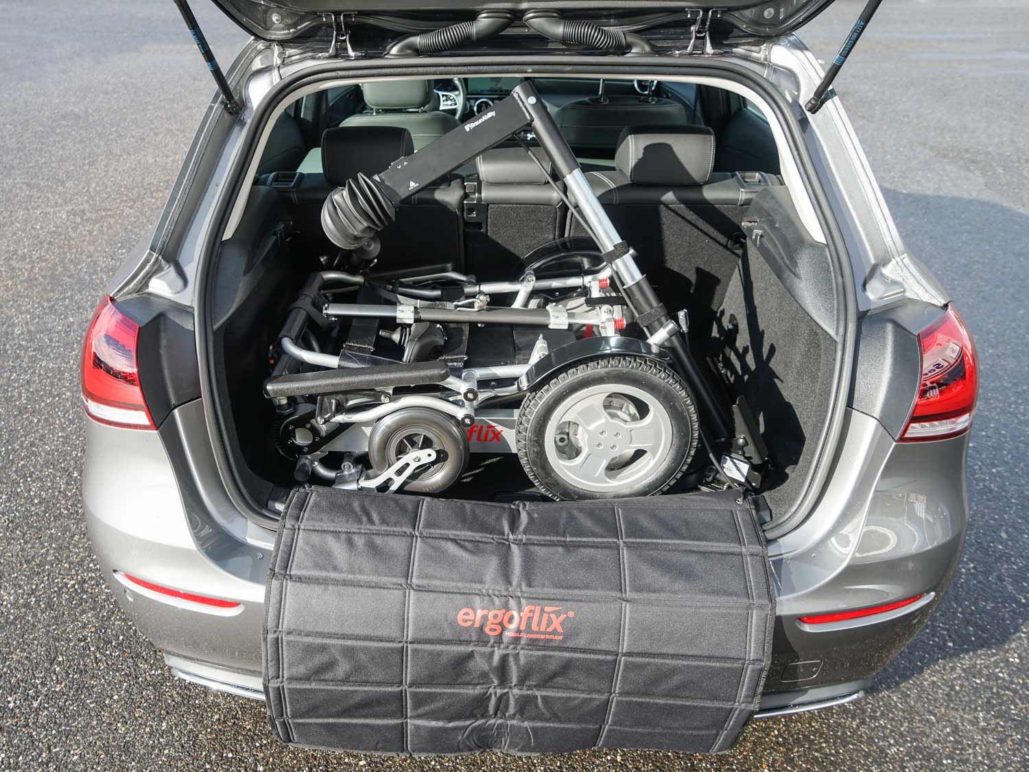 Carolift, Rollstuhlverladesystem, behindertengerechter Rollstuhlkran, Handicapumbau, Sodermanns