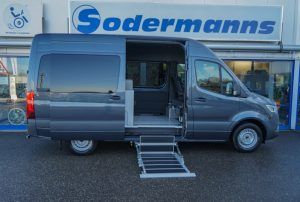 Mercedes Benz Sprinter Freizeitmobil, Kassettenlift, klappbares Bett, Kühlbox, Freizeitblock, Sodermanns