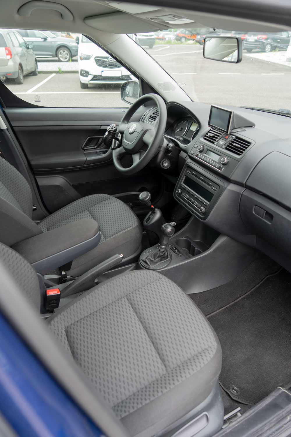 Behindertengerechter Skoda Roomster Mietwagen, Selbstfahrerumbau, Sodermanns