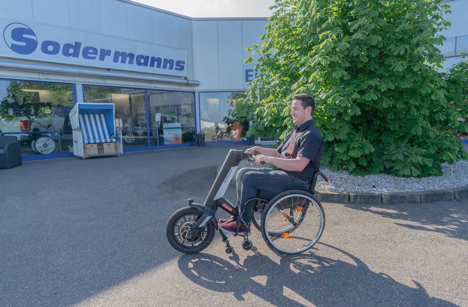 E-Pilot Zuggerät für Aktivrollstühle, Sodermanns