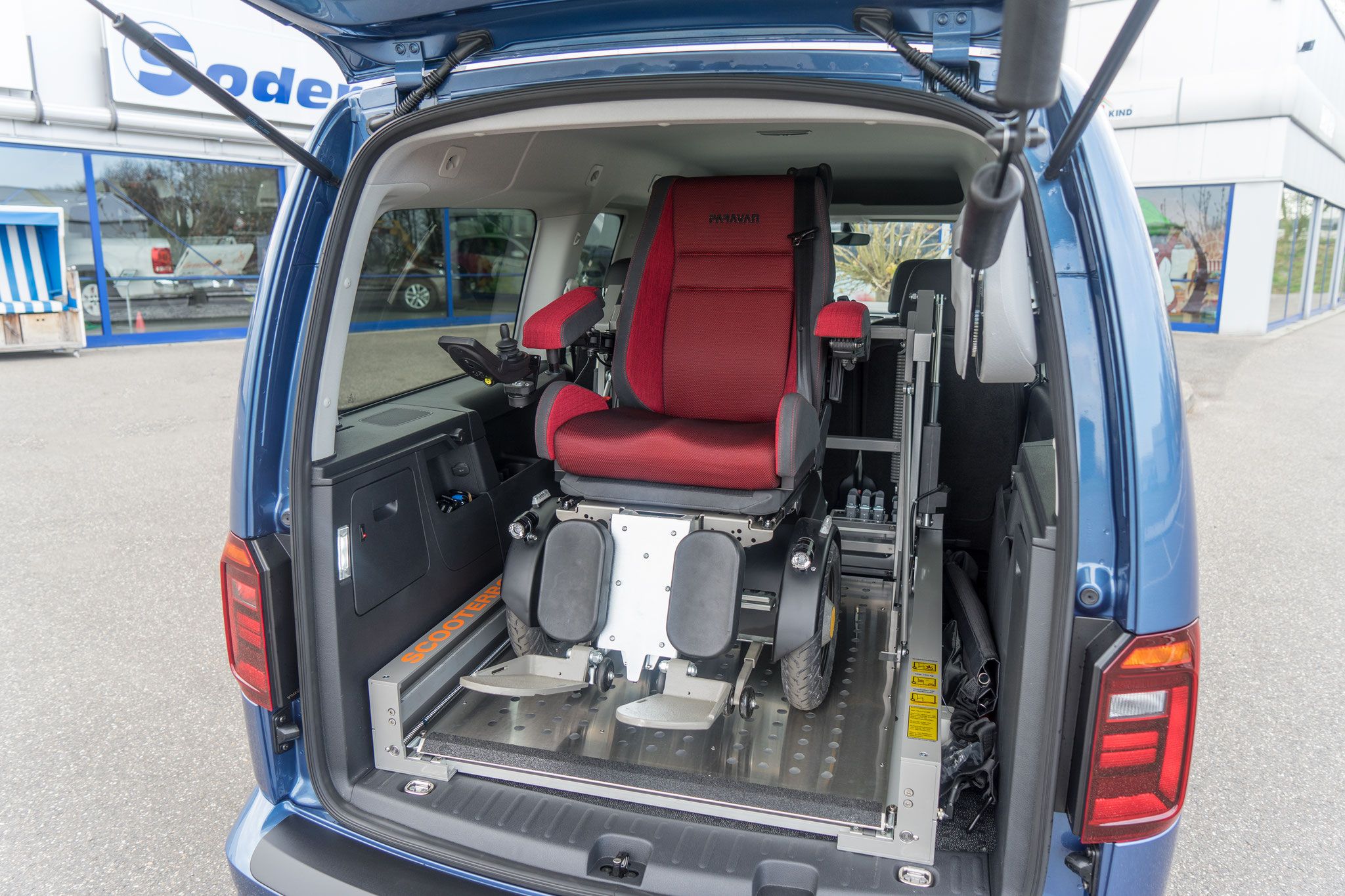 Scooterboy, Rollstuhlverladesystem, Rollstühle, Scooter, Rollatoren, Handicap, Sodermanns