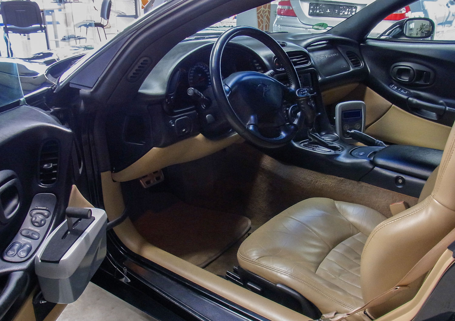 Behindertengerechter Corvette, MFD, Gas-Brems Schieber, Pedalabdeckung, Selbstfahrerumbau