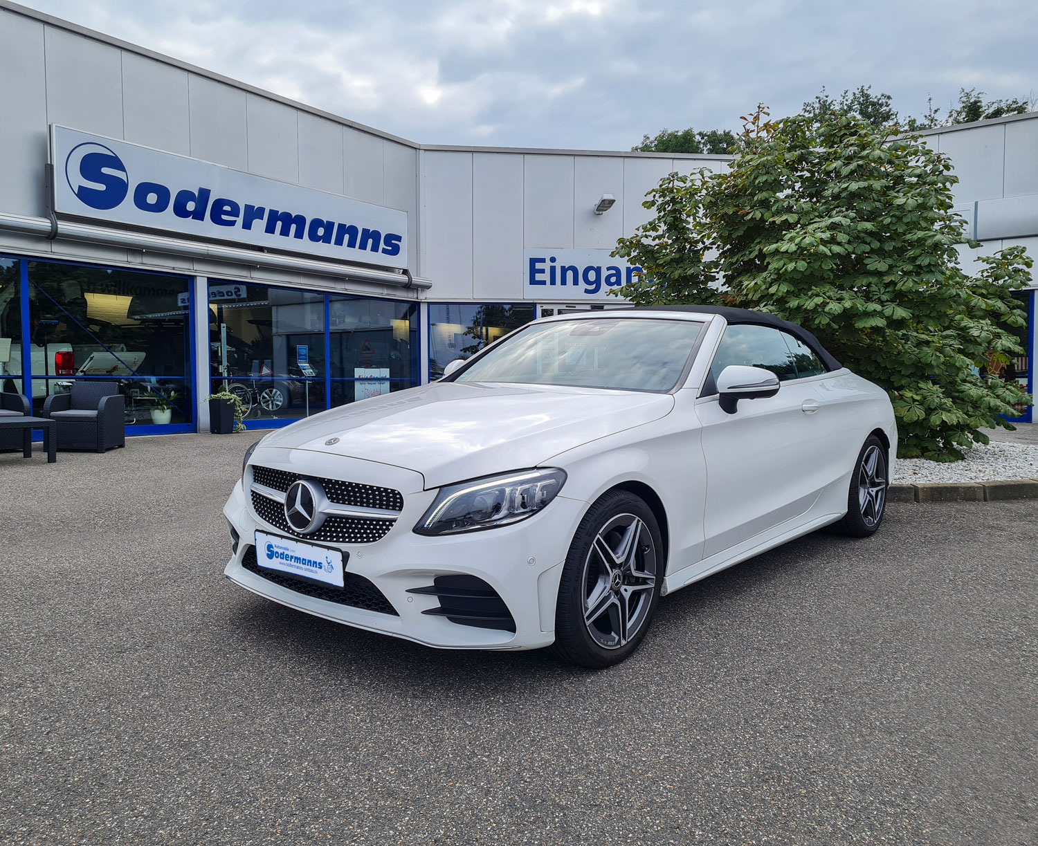 Behindertengerechtes Mercedes Benz C 180 Cabrio, Selbstfahrerumbau, elektronisches Linksgas, Sodermanns