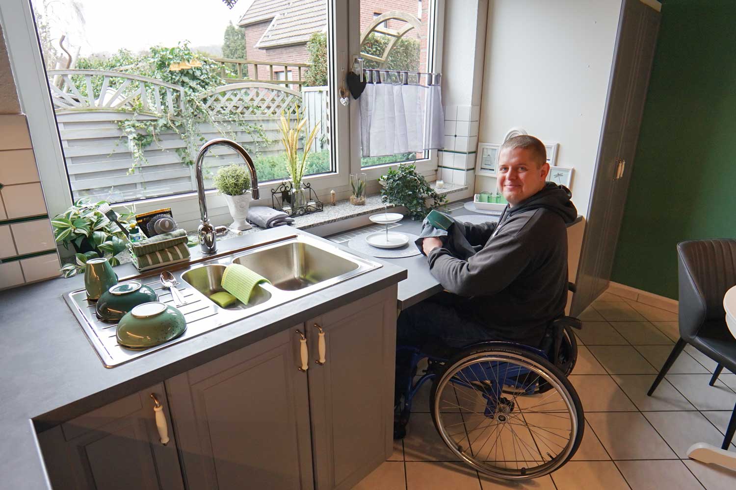 Barrierefreie Ferienwohnung, behindertengerechte Unterkunft, Rollstuhlgerecht, modern, betriebsnah, angenehme Lage, Sodermanns