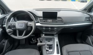 Behindertengerechter Audi Q5, Selbstfahrerumbau, Handgerät, Lenkraddrehknauf, Pedalsperre, Sodermanns