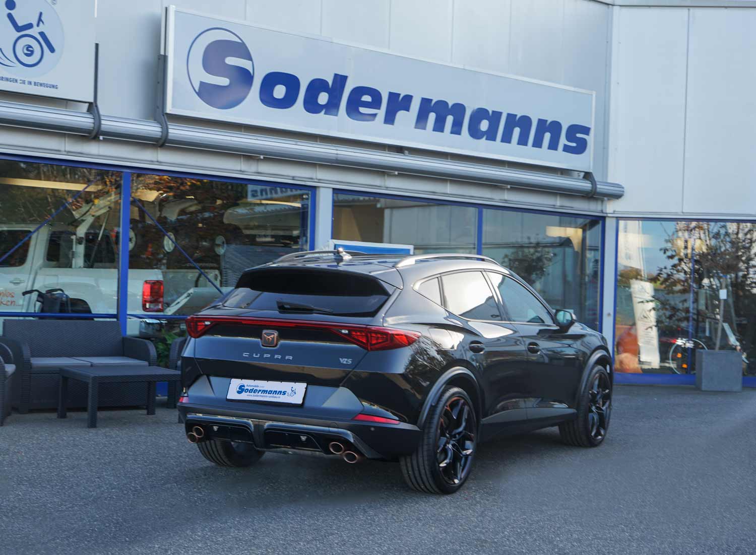 Behindertengerechter Cupra Fermentor, Selbstfahrerumbau, Handgerät Gas & Bremse, LDK, Rollstuhlverladesystem, Pedalsperre, Sodermanns