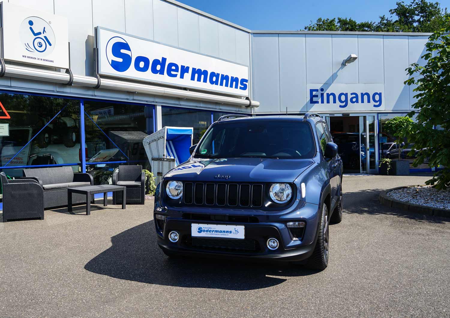 Behindertengerechter Jeep Renegade, Selbstfahrerumbau, Linksgas, Sodermanns