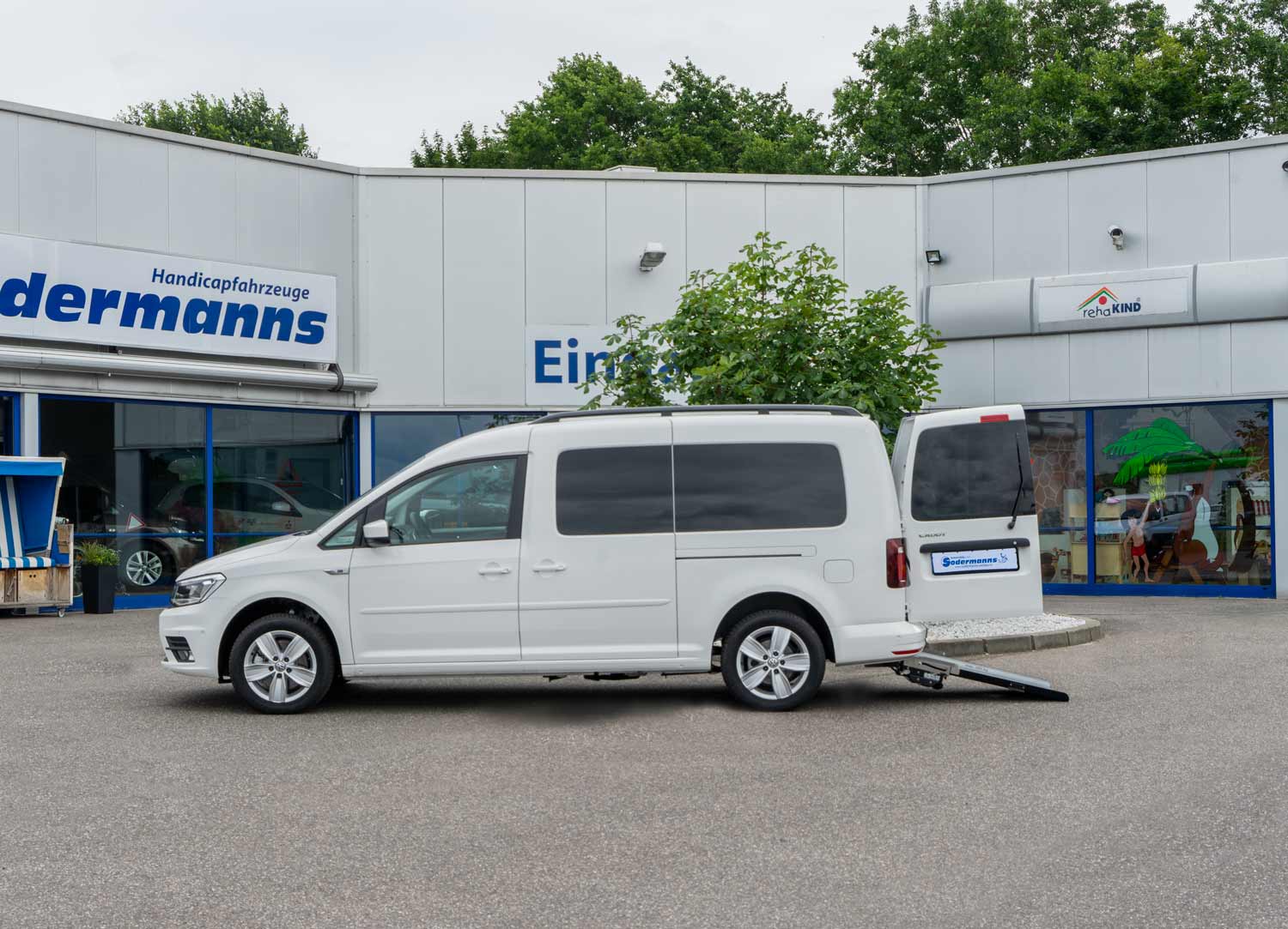 Beifahrerumbau, Handicap, Heckeinstieg, Flügeltüren, Sodermanns