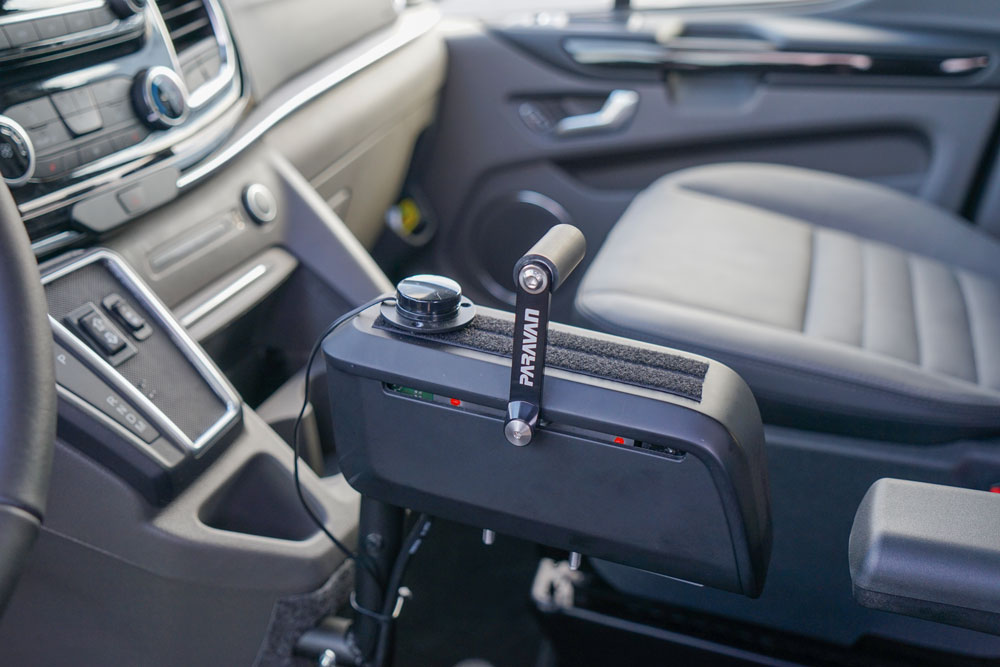 Gas-Bremsschieber, Handbediengerät, Autofahren mit Behinderung, Sodermanns
