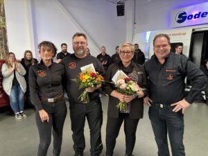 Jubiläen zum Jahresauftakt, 25 Jahre Kirsten Winkens, 30 Jahre Artur Buchzik, Frank und Silke Sodermanns