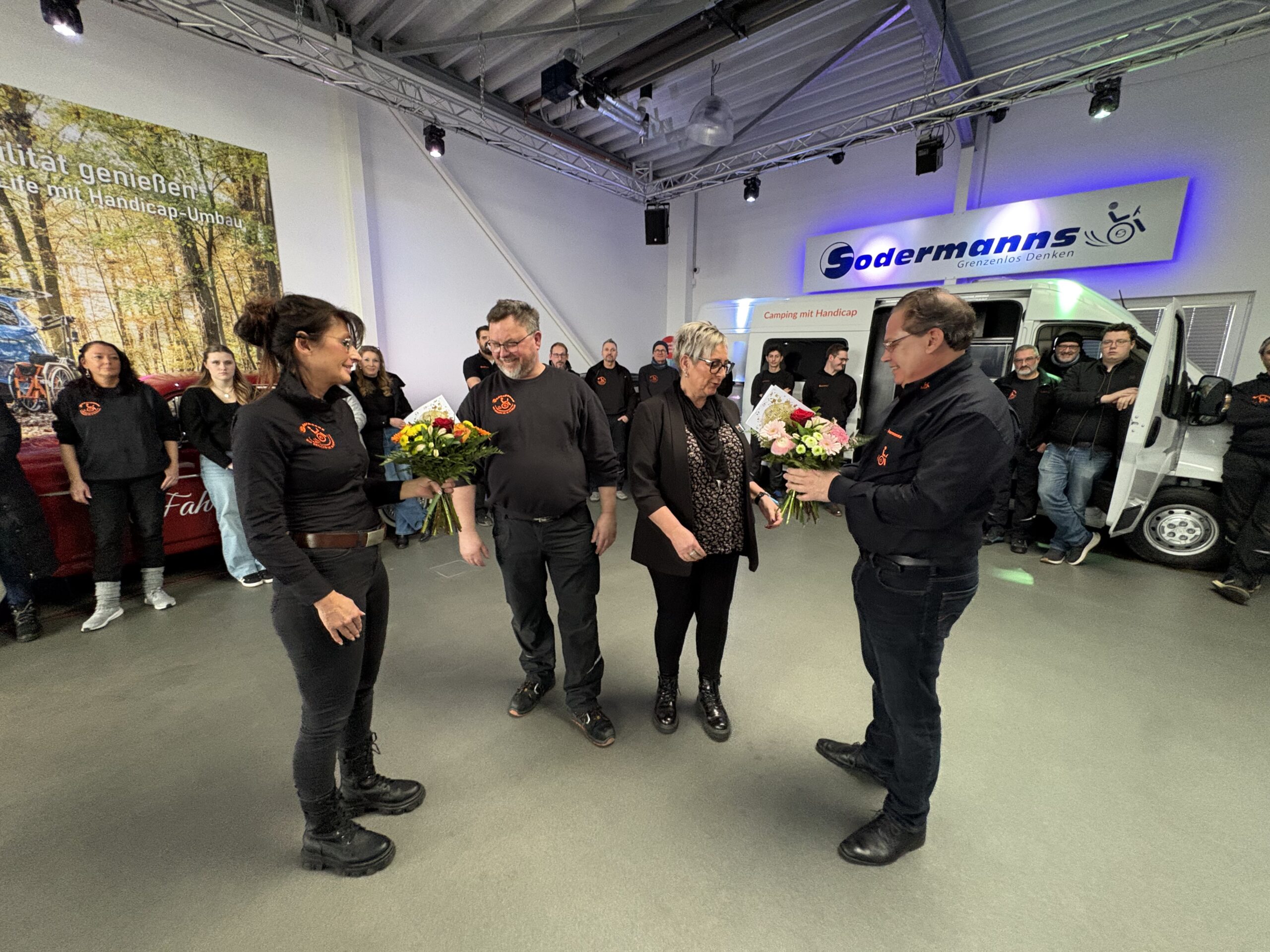 Jubiläen zum Jahresauftakt, 25 Jahre Kirsten Winkens, 30 Jahre Artur Buchzik, Frank und Silke Sodermanns