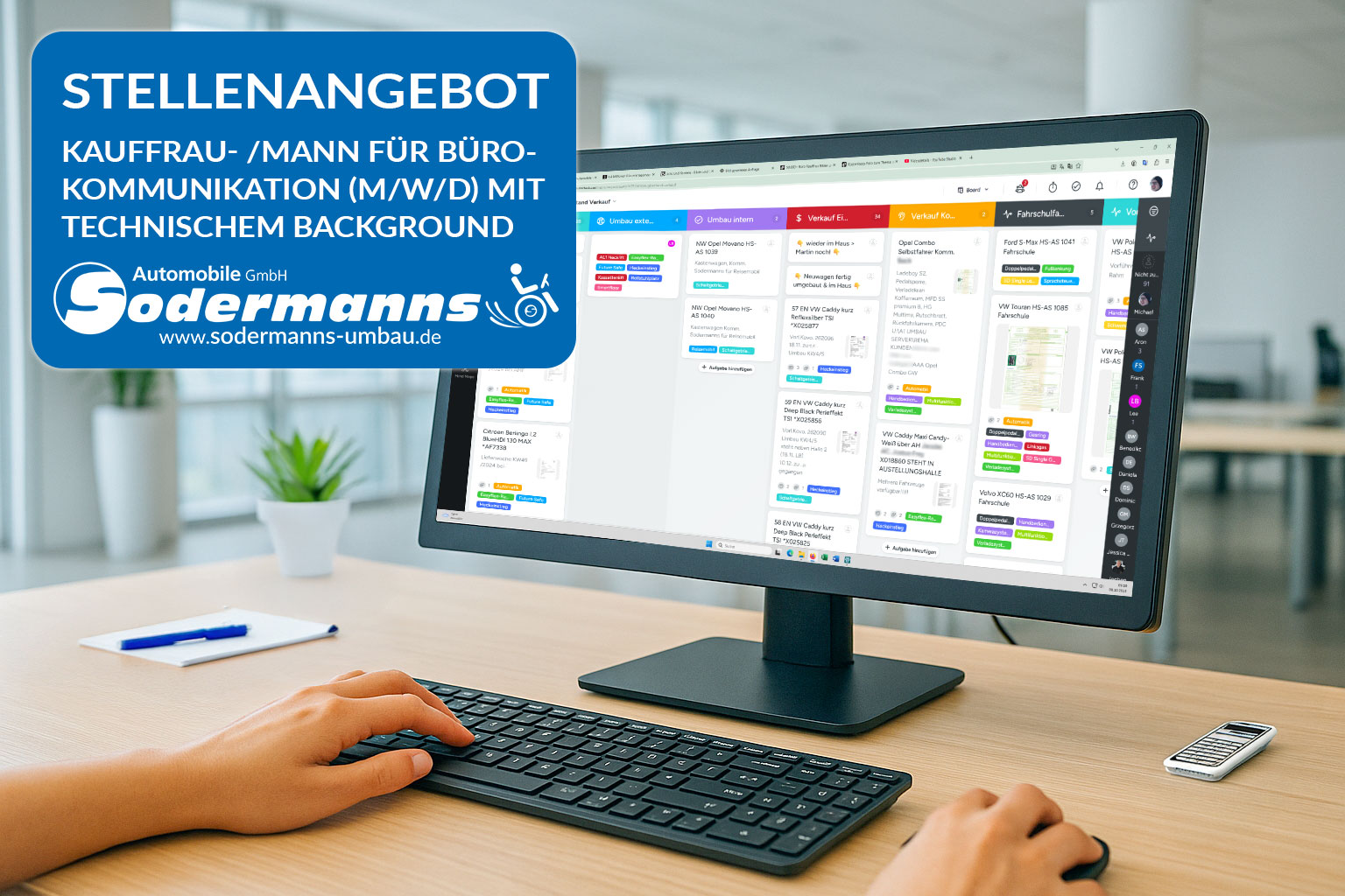 Stellenangebot-Kauffrau-Kaufmann-für-Bürokommunikation-mit-technischem-Background Stellenangebot als Kauffrau oder Kaufmann für Bürokommunikation bei Sodermanns