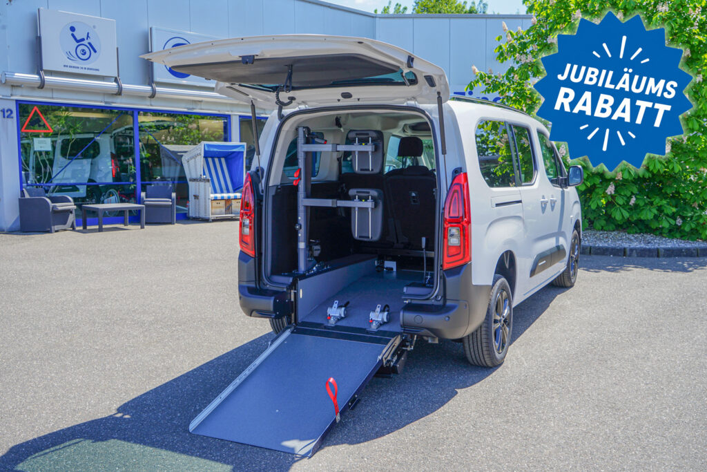 Behindertengerechter-Citroen-Berlingo-Max-Heckeinstieg-Angebot Behindertengerechter Citroen Berlingo Max mit Heckeinstieg, Jubiläumsangebot
