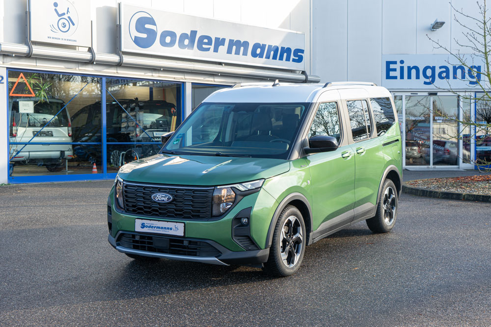 Behindertengerechter-Ford-Courier-Front-Übersicht Behindertengerechte Ford Umbauten, Ford Courier Übersichtsbild