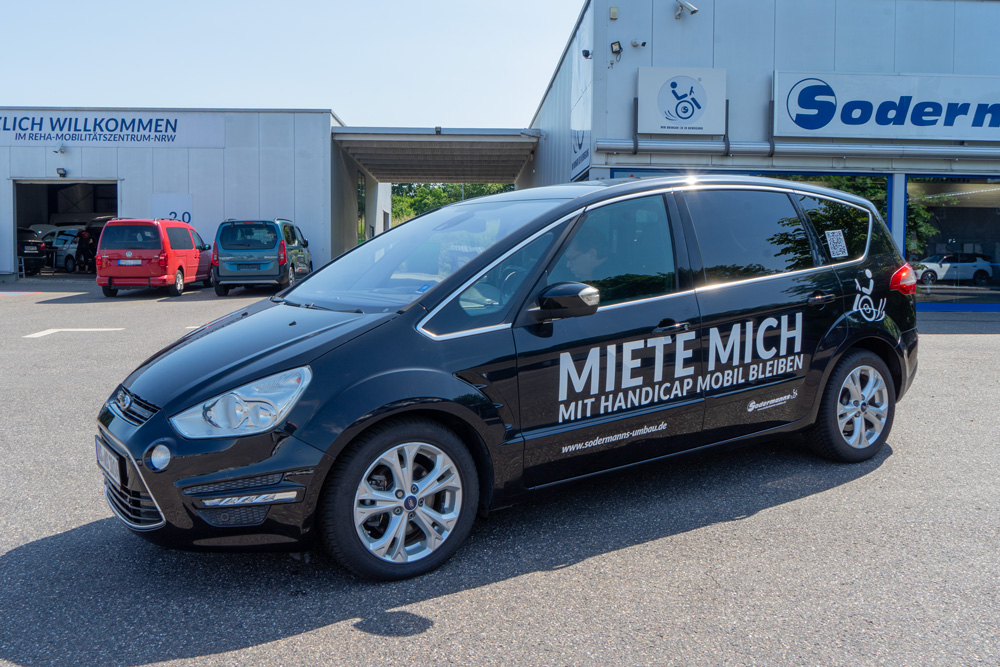 Ford-S-Max-Fahrschulfahrzeug-Übersicht behindertengerechte Ford Umbauten, Ford S Max Fahrschulfahrzeug Übersichtsbild