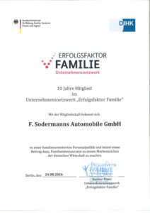 Sodermanns Erfolgsfaktor Familie Unternehmensnetzwerk Zertifikat